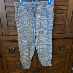 Just Be Gray Striped Lounge Pants